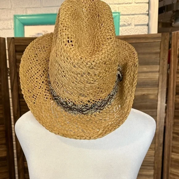 Vintage American Hat Co. Tumble Weave Cowboy Hat Size 7 - Picture 4 of 12